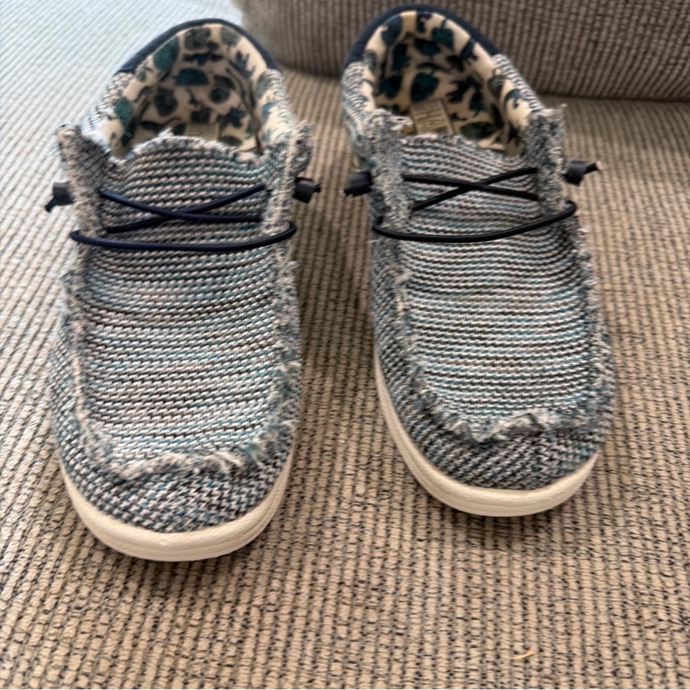 Benny Slip-Ons Blue Kids Shoes size 3